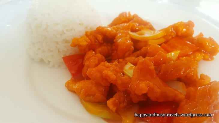 Sweet and Sour Pork Rice Meal