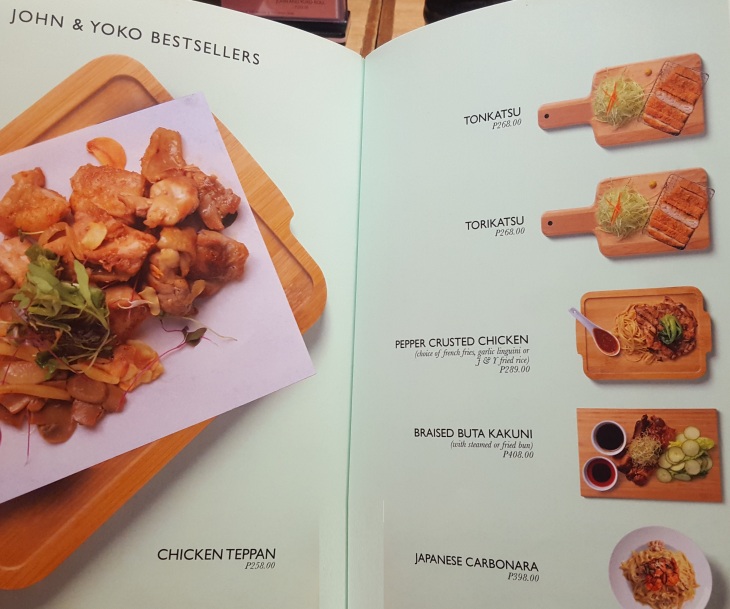 Bestsellers Menu - John and Yoko Cosmopolitan Japanese Restaurant